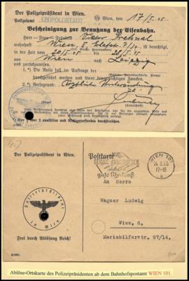 Poststück - Interess. Endkriegsbelege der Polizei/Gendarmerie/ Feldgend., - Stamps