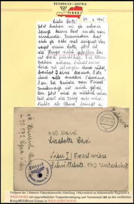 Poststück - Ostmark 1945 - ungewöhnl. Feldpostbrief - Briefmarken und Ansichtskarten