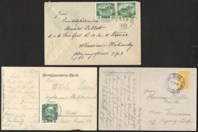 Poststück - Partie Banhpost Österr. Monarchie bis einschließlich "Ostmark", - Briefmarken und Ansichtskarten