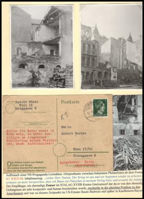 Poststück - Wien 1945 Belege mit Adressen - Briefmarken und Ansichtskarten