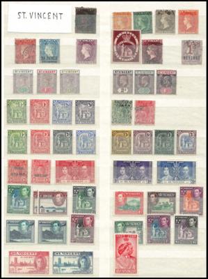.gestempelt/*/** - Brit. Kolonien - St. Vincent, - Briefmarken und Ansichtskarten