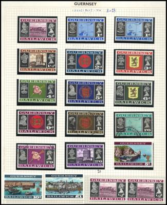 .gestempelt/*/** - Großbrit - Kanalinseln - Sammlungen von den Anfängen bis ca. 2003, - Briefmarken und Ansichtskarten