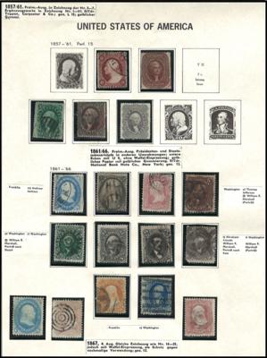 */gestempelt/Poststück - Reichh. Sammlung USA 1857/1945, - Známky