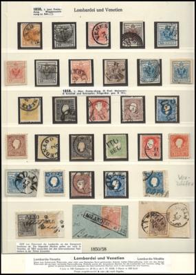 */gestempelt - Sammlung Lombardei, - Briefmarken und Ansichtskarten