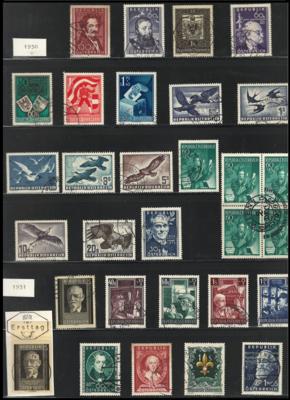 .gestempelt - Sammlung Österr. 1945/1977, - Briefmarken und Ansichtskarten