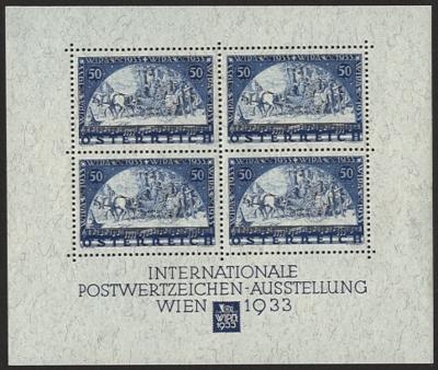 * Österr - WIPA-Block, - Briefmarken und Ansichtskarten