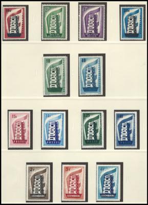 ** - Reichh. Sammlung Europa -Gemeinschaftsausg. CEPT ca. 1956/2017 mit etwas Mitläufer, - Briefmarken und Ansichtskarten