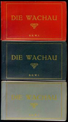 Poststück - 3 Leporellos Verlag Gebrüder Kohn Wien "WACHAU", - Francobolli