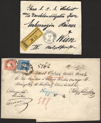 Poststück/Briefstück - Partie Poststücke Österr. Monarchie u.a. mit Internat. Antwortschein Meran 1918, - Briefmarken und Ansichtskarten