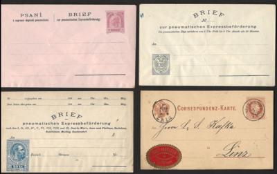 Poststück - Partie Ganzsachen Österr. Monarchie mit etwas I. Rep., - Briefmarken und Ansichtskarten