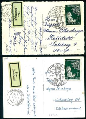 Poststück - Partie Poststücke Österr. ca. 1950/1958, - Briefmarken und Ansichtskarten