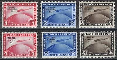 **/* - D.Reich Zepp. Flug Nr. 456/58, - Stamps and postcards