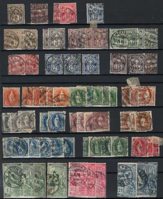 **/*/gestempelt - Bestand Schweiz ab Rayon, - Briefmarken und Ansichtskarten