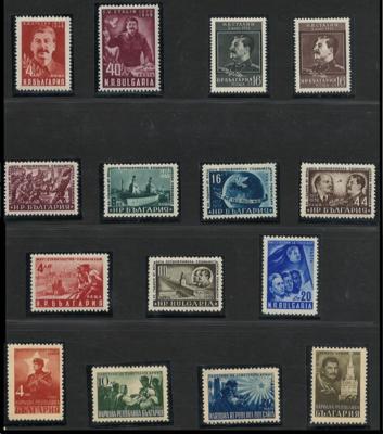 **/*/gestempelt/Poststück - Sammlung "II. Weltkrieg" incl. Lenin und DDR, - Stamps and postcards