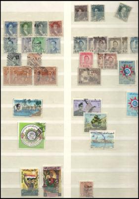 .gestempelt/Poststück - Sammlung Irak, - Stamps and postcards