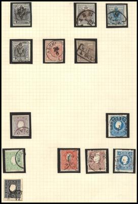 */gestempelt - Sammlung Österreich ab 1850 mit besseren Werten, - Briefmarken und Ansichtskarten