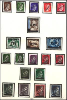** - Saubere Sammlung Österreich 1945/2002, - Francobolli e cartoline