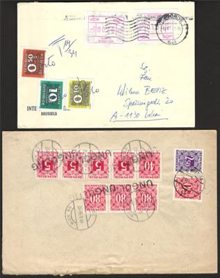 Poststück/Briefstück - Kl. Partie Portobelege Österr. II. Rep., - Známky a pohlednice
