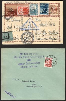 Poststück/Briefstück - Partie Poststücke Österr. I. Rep., - Známky a pohlednice