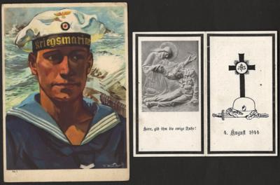 Poststück - D. Feldpost WK II - Partie Marine und Luftwaffe, - Známky a pohlednice