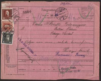 Poststück - Österr. Feldpost - 6 Telegramme aus Belgrad 1918, - Známky a pohlednice