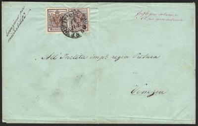 Poststück - Österr. Nr. 4H rötlichbraun - Briefmarken und Ansichtskarten