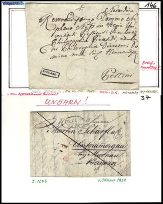 Poststück - Österr.-Vorphila Ungarn-Partie, - Briefmarken und Ansichtskarten
