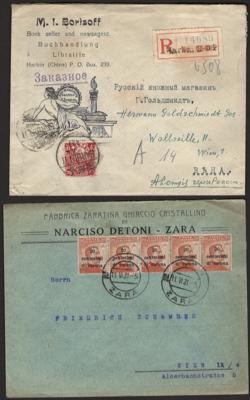 Poststück - Partie Belege Europa u. Übersee, - Francobolli e cartoline