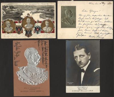 Poststück - Partie Österr. Patriotiker-Karten der Monarchie, - Stamps and postcards