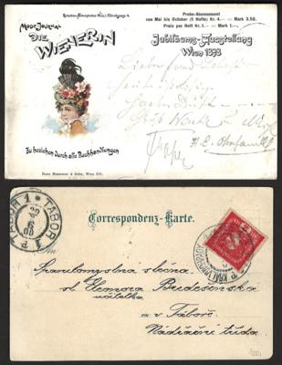Poststück - Partie Postbelege bzw. AK etc. Österr. Monarchie, - Stamps and postcards