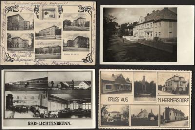 Poststück - Partie Poststücke und AK meist Tschechosl. u. D.Reich, - Briefmarken und Ansichtskarten