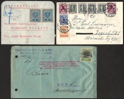 Poststück - Sammlung Belege 1920/ca. 1938 in - Francobolli e cartoline