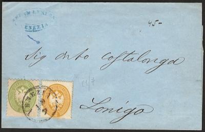 Poststück - Venetien Nr. 14 + 31 als - Známky a pohlednice