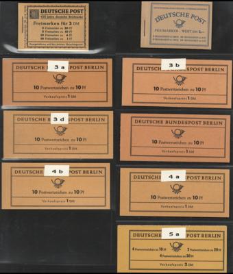 **/gestempelt - Sammlung Markenheftchen(MH) Berlin und BRD, - Francobolli e cartoline