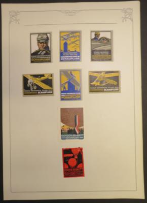 */(*)/gestempelt - Partie Vignetten meist Sport- und Flugfeste (deutscher Sprachraum), - Briefmarken und Ansichtskarten