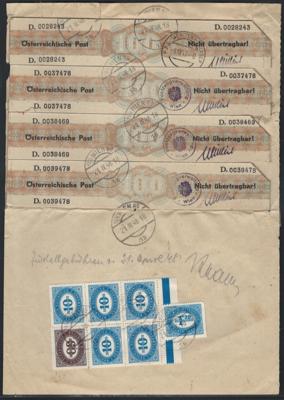 .gestempelt/Poststück - Lot Österr. Verrechnungsmarken, - Briefmarken und Ansichtskarten