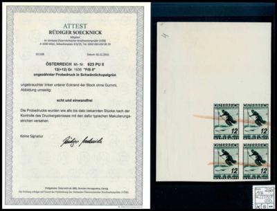 (*) - Österr. Nr. 623 PU II FIS II linker, - Briefmarken und Ansichtskarten