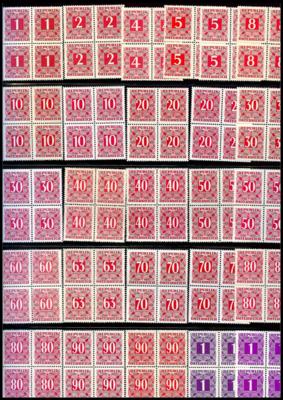 ** - Österr. Porto Nr. 232/259, - Stamps and postcards
