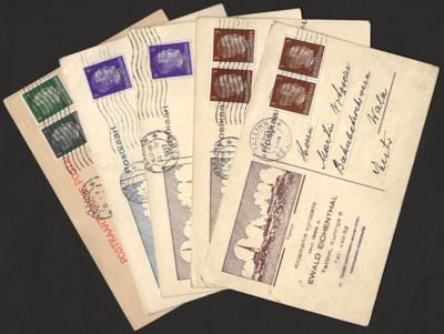 Poststück - Deutschland Bes. Ostland 5Karten aus Tallinn/Eesti aus 1944, - Stamps and postcards