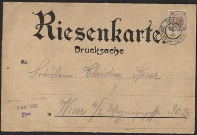 Poststück - Österr. Monarchie - Gefaltete - Briefmarken und Ansichtskarten
