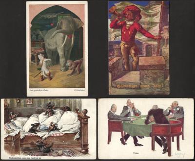 Poststück - Partie Motivkarten u.a. Tiere, - Známky a pohlednice