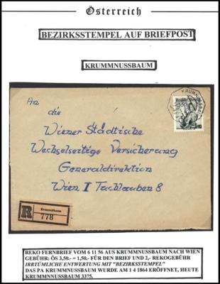 Poststück - Partie Poststücke Trachten II u.a. mit rekommandierter Drucksache (Muster ohne Wert), - Známky a pohlednice