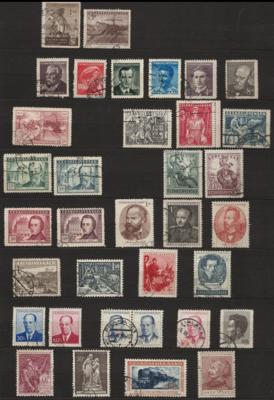 .gestempelt/** - Partie Tschechosl. meist gest. Dubl. ca. 1949/ 1966, - Stamps and postcards