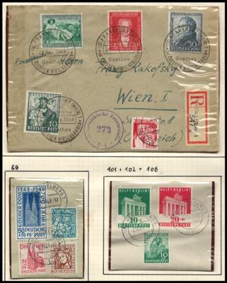 **/*/gestempelt/Poststück - Sammlung frühe BRD, - Známky a pohlednice