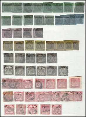 .gestempelt/* - Reichh. Partie Baden u. and. altd. Staaten sowie etwas D.Reich etc., - Briefmarken und Ansichtskarten