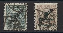 .gestempelt - Sammlung Dienstm. D.Reich ca. 1903/23, - Briefmarken und Ansichtskarten