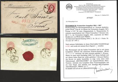 Poststück - Österr. Ausg. 1867 - 5 Kreuzer - Francobolli e cartoline