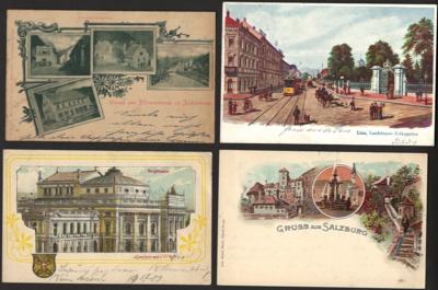 Poststück - Österr. - Partie Ansichtskarten ab 1900, - Francobolli e cartoline