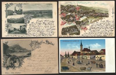 Poststück - Partie AK div. Österr. u.a. mit Simbach, - Stamps and postcards