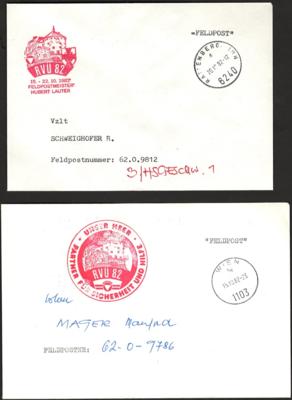 Poststück - Partie Österr. Feldpost II. Rep. aus 1982/1991, - Známky a pohlednice